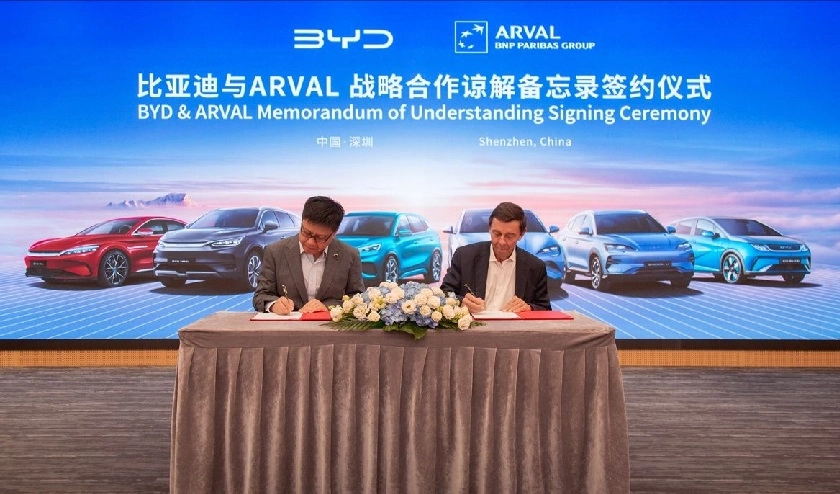 BYD Menandatangani Memorandum Persefahaman Kerjasama Strategik Dengan Arval
